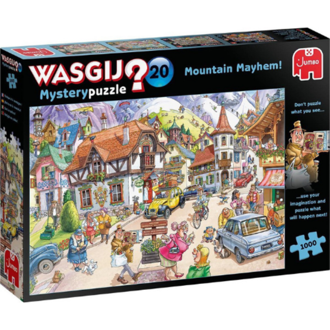 Wasgij by Jumbo Puzzels, Legpuzzels - Wasgij Mystery nr. 20 Vakantie in de bergen, 1000 stukjes
