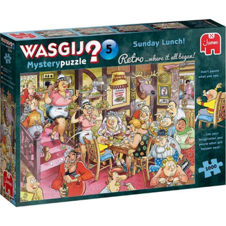 Wasgij by Jumbo Puzzels, Legpuzzels - Wasgij Retro Mystery nr. 5 Zondagse Lunch, 1000 stukjes