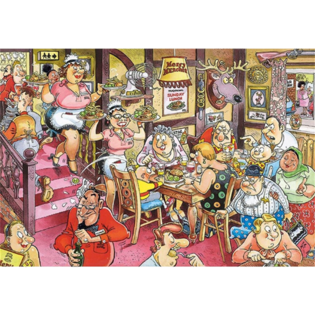 Wasgij by Jumbo Puzzels, Legpuzzels - Wasgij Retro Mystery nr. 5 Zondagse Lunch, 1000 stukjes