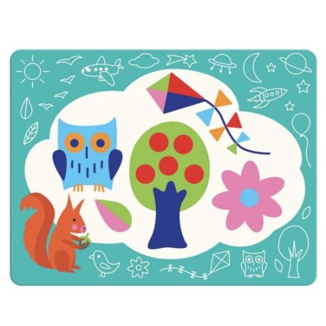 Djeco Knutselen, Waterkleurboek - Magisch kleuren, Krabbels (18m+)