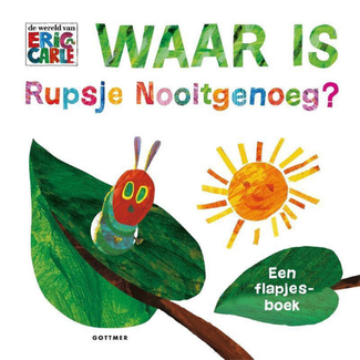 Gottmer Boeken, Prentenboeken - Flapjesboek Waar is Rupsje Nooitgenoeg, 3+