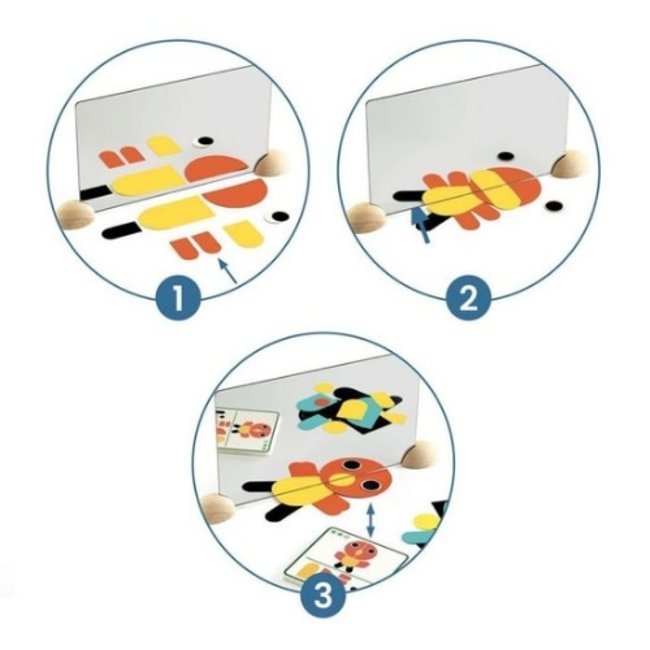 Djeco Educatieve spellen - Ze Mirror, Dieren, 6+