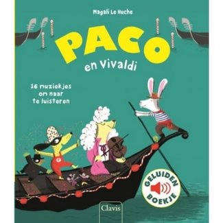 Clavis Boeken, Voorleesboeken - Paco en Vivaldi geluidenboek, 3+