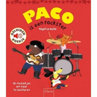 Clavis Boeken, Voorleesboeken - Paco is een rockster geluidenboek, 3+