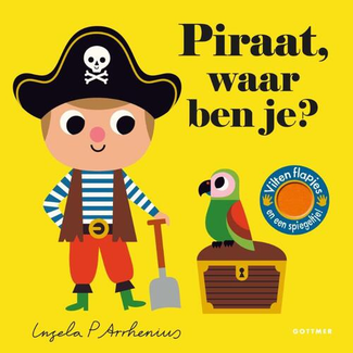 Gottmer Boeken, Kartonboeken - Vilten flapjesboek Piraat, waar ben je?, 2+