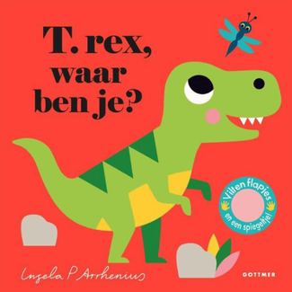 Gottmer Boeken, Kartonboeken - Vilten flapjesboek T. rex, waar ben je?, 2+