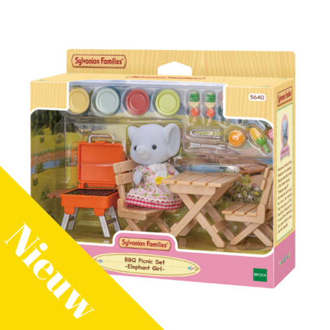 Sylvanian Families BBQ picknick set- olifant meisje