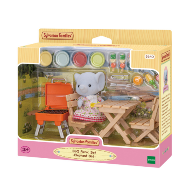 Sylvanian Families BBQ picknick set- olifant meisje