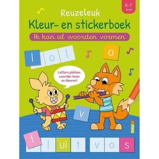 Deltas Boeken, Educatieve boeken - Reuzeleuk kleur- en stickerboek, Ik kan al woorden vormen 6-7 jr.