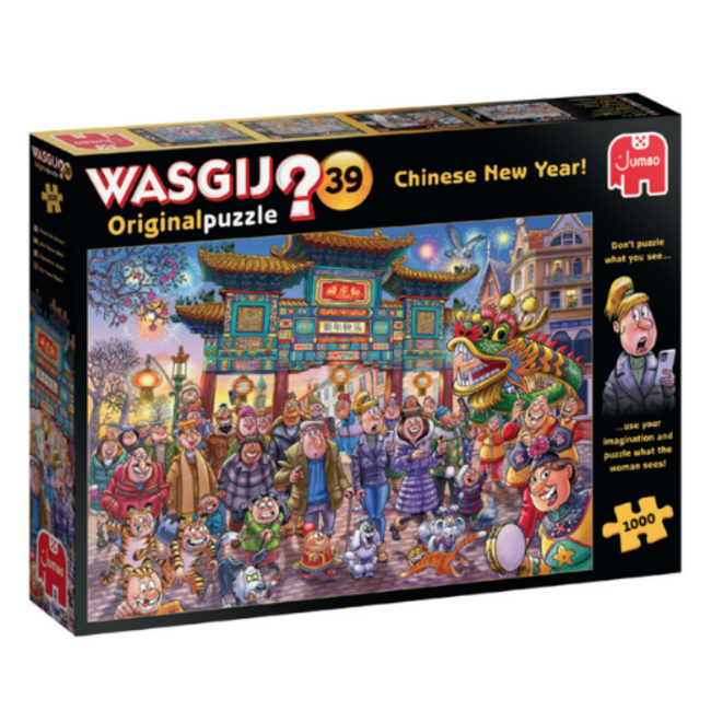 Puzzels, Legpuzzels - Wasgij Original Chinese New Year, 1000 stukjes - op Hout