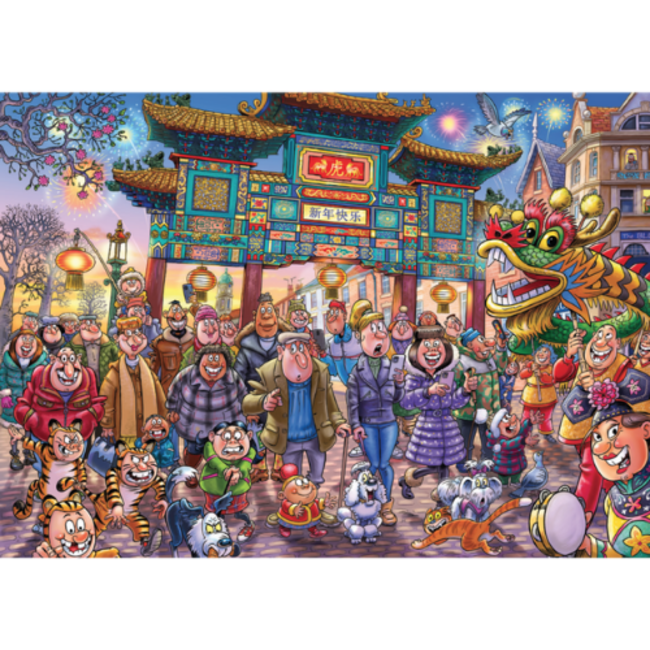 Wasgij by Jumbo Puzzels, Legpuzzels -  Wasgij Original 39, Chinese New Year, 1000 stukjes