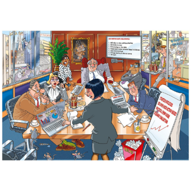 Wasgij by Jumbo Puzzels, Legpuzzels -  Wasgij Destiny 24, Business as usual! 1000 stukjes