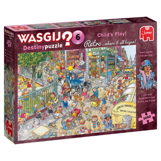 Puzzels, Legpuzzels -  Wasgij Retro Destiny 6, Kinderspel! 1000 stukjes