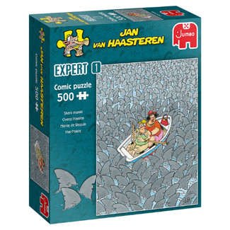 Jumbo Puzzels, Legpuzzels -  Jan van Haasteren Overal Haaien Expert, 500 stukjes