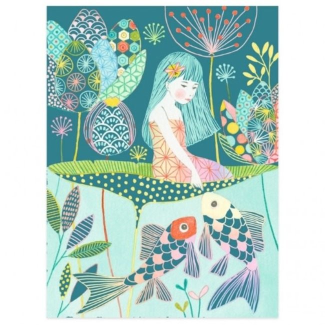 Djeco Knutselen, knutsel pakketten - Kraskaarten de Vijver (L'étang)