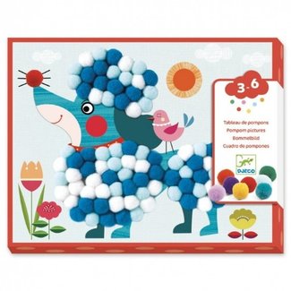 Djeco Knutselen - Honden Collage maken met vilt 3-6 jr.(Collages Dogs to stroke)