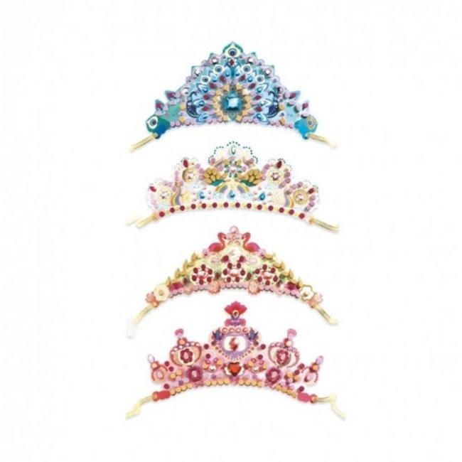 Djeco Knutselen, Knutselpakket - DIY Mozaïek kronen (5+)