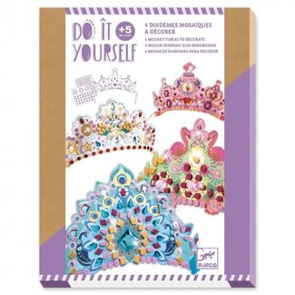 Djeco Knutselen, Knutselpakket - DIY Mozaïek kronen (5+)