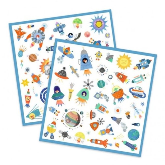 Djeco Knutselen, Stickers - Ruimte 4-7jr (Interstellaire)