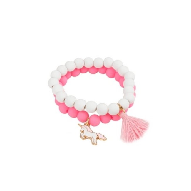Great Pretenders Kindersieraden - armband Pretty Pastel Soft Touch set van 2
