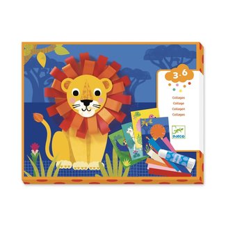 Djeco Knutselen, knutselpakket - Collages maken met stroken 3-6jr