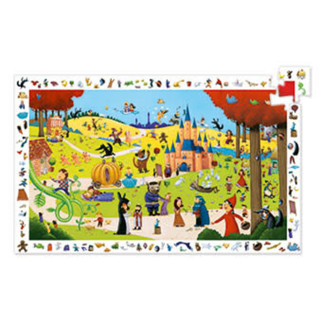 Djeco Puzzel, Legpuzzel - Observatie puzzel, Sprookjes 54 st
