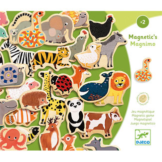 Djeco Educatieve spellen - Houten Magneet dieren 2jr+(Magnimo)