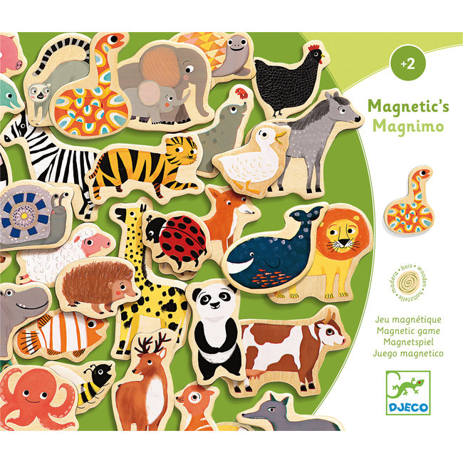 Djeco Educatieve spellen - Houten Magneet dieren 2jr+(Magnimo)