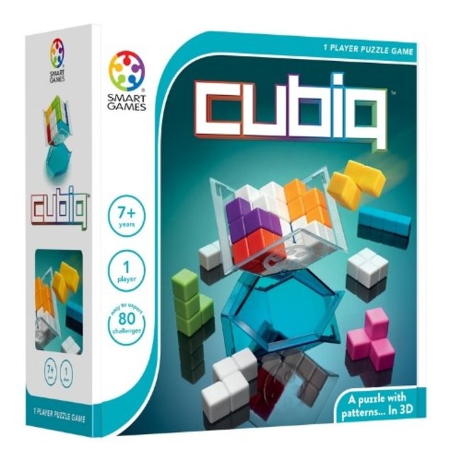 SmartGames Spellen, Braingames - Cubiq (80 opdrachten), 7+