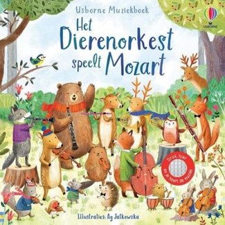 Usborne Boeken, Karton boeken - Geluiden boek Het dierenorkest speelt Mozart 3+