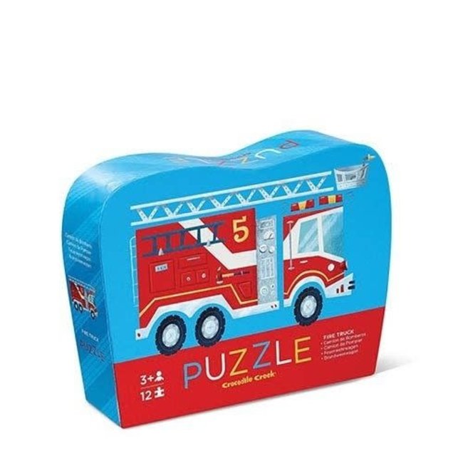 Crocodile Creek Puzzels, legpuzzel - Brandweerwagen 12 st (Fire Truck)