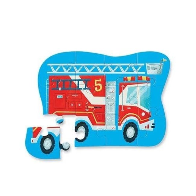 Crocodile Creek Puzzels, legpuzzel - Brandweerwagen 12 st (Fire Truck)