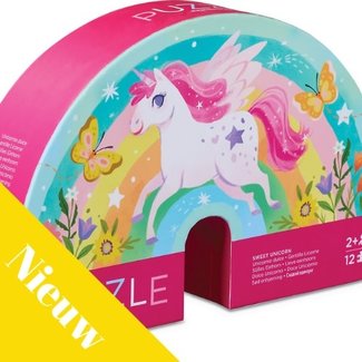 Crocodile Creek Puzzels, Legpuzzels - Zoete Unicorn 12st (Sweet Unicorn)