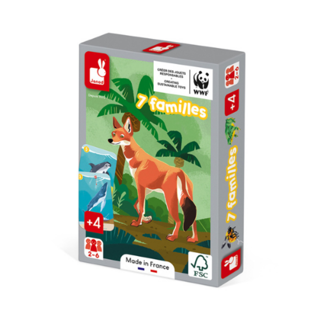 Janod (UA) Spellen, Kinderspellen - WWF spel Happy Family Het dierenrijk