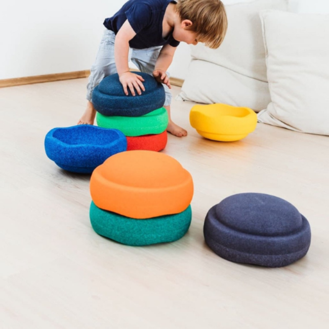 Stapelstein Stapelstenen Rainbow set van 6