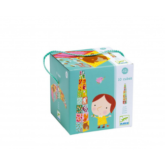 Djeco Speelgoed, Stapelblokken - Bos (10-delig)