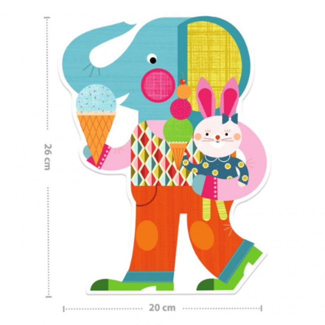 Djeco Knutselen, Waterkleurboek - Magisch kleuren, Dieren animalo-len(18m+)