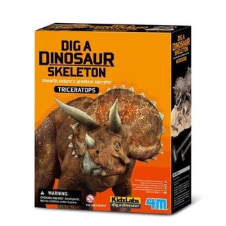 Experimenteren - KidzLabs:  Graaf je dinosaurus op (Triceratops) 7+