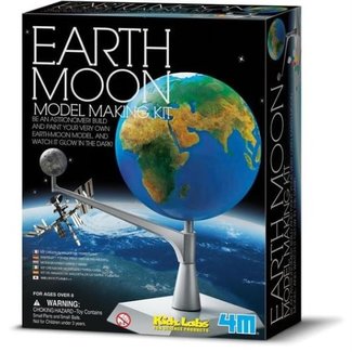 4m Experimenteren - kidzlabs: space / bouwset aarde-maan model