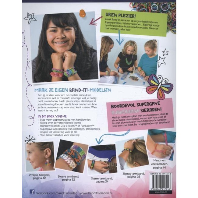 Boeken, Doeboeken - Band-it rubberband sieraden maken, 8+