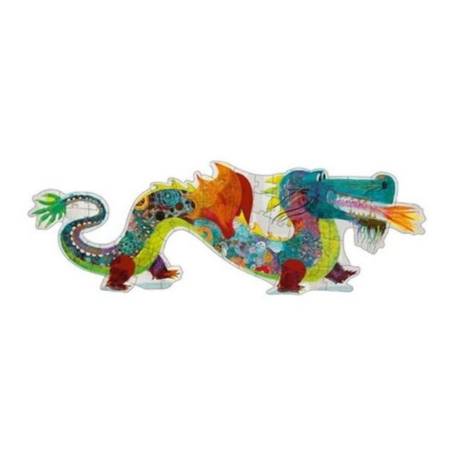 Djeco Puzzels, Legpuzzels -  Leon de Draak (58 stuks)