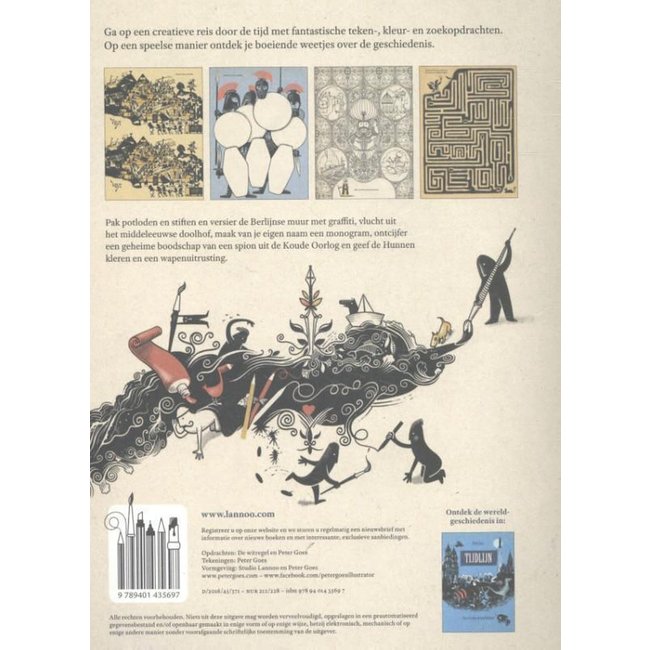 Tijdlijn doeboek, een creatieve reis door de tijd