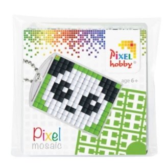 Knutselen, Pixelhobby - Pixel medaillon startset, Panda 6jr+