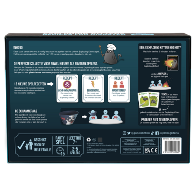 (UA) Spellen, Kaartspellen - Exploding kittens Recipes for disaster NL