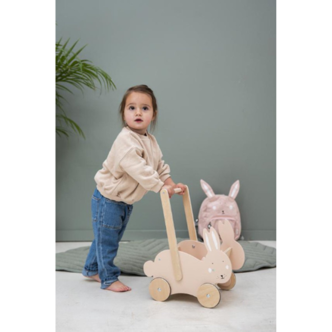 Trixie Houten duwkar - Mrs. Rabbit