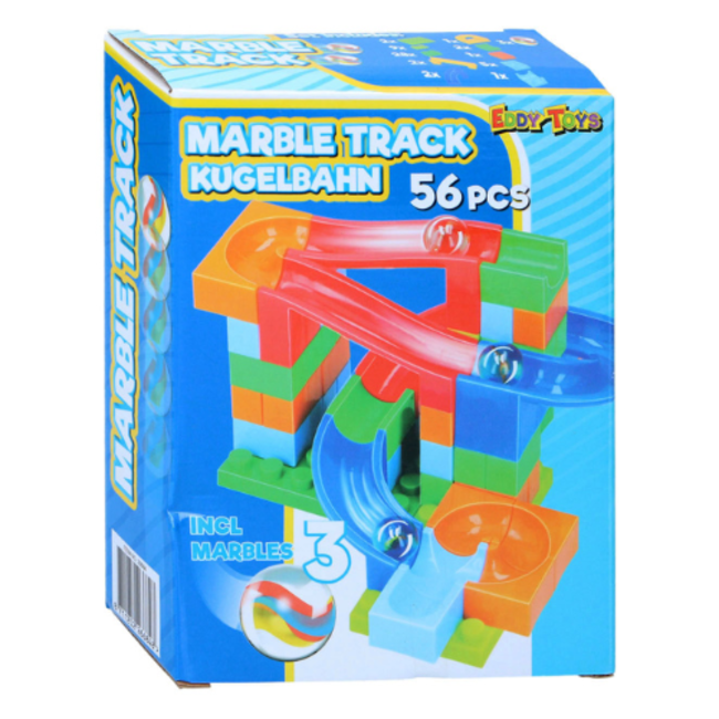 Speelgoed - Knikkerbaan om zelf te bouwen, 56-delig