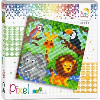 Knutselen, Pixelhobby - Pixel set, Dierenrijk 6jr+