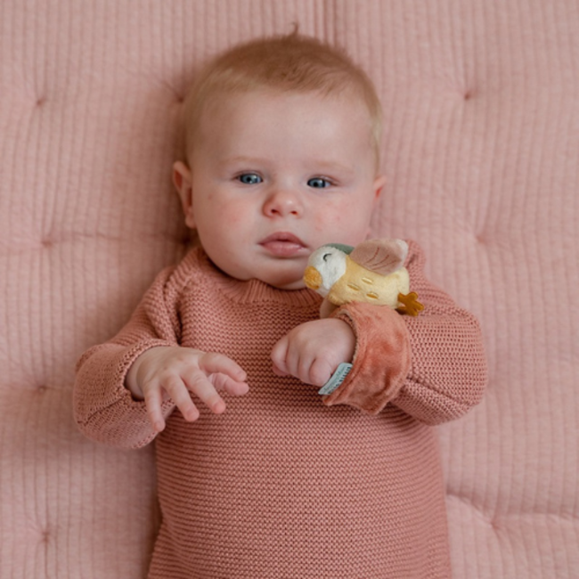 Little Dutch Babyspeelgoed, Rammelaars - polsrammelaar Flowers & Butterflies