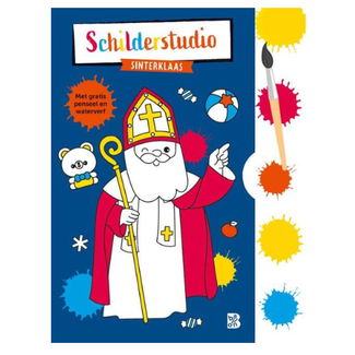 (UA) Boeken, Kleurboeken - Schilderstudio Sinterklaas, 3+