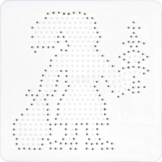 Hama Hama Strijkkralen bordje - Kerstman